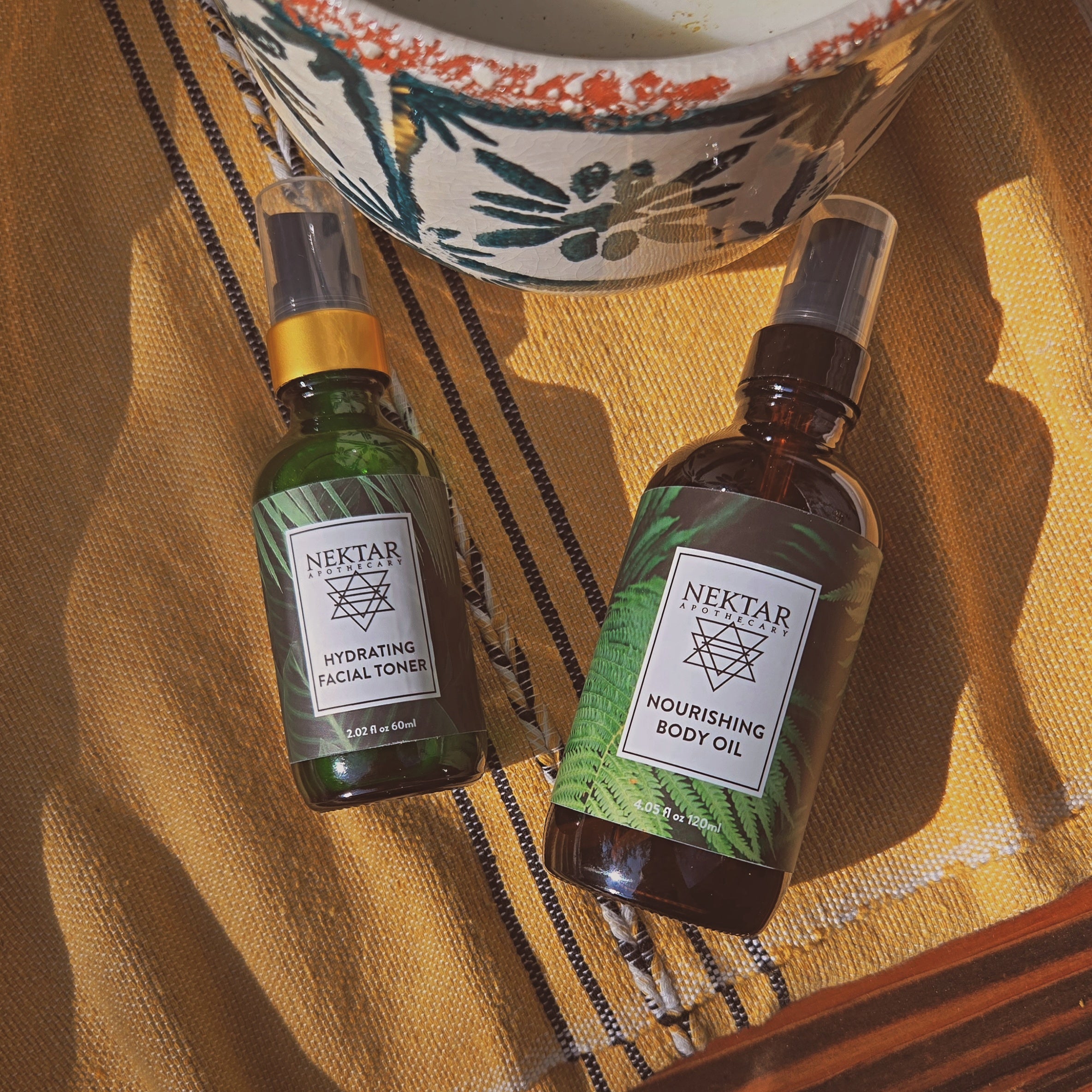 Summer Radiance Skincare Duo - Facial Toner & Body Oil Bundle